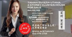Taman Sutera Utama – 2 Storey Cluster – SALE Taman Sutera Utama – 2 Storey Cluster – SALE