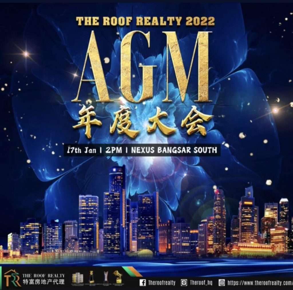 The Roof Realty AGM 2022 Nexus Bangsar South JB Realtor Ace Tan
