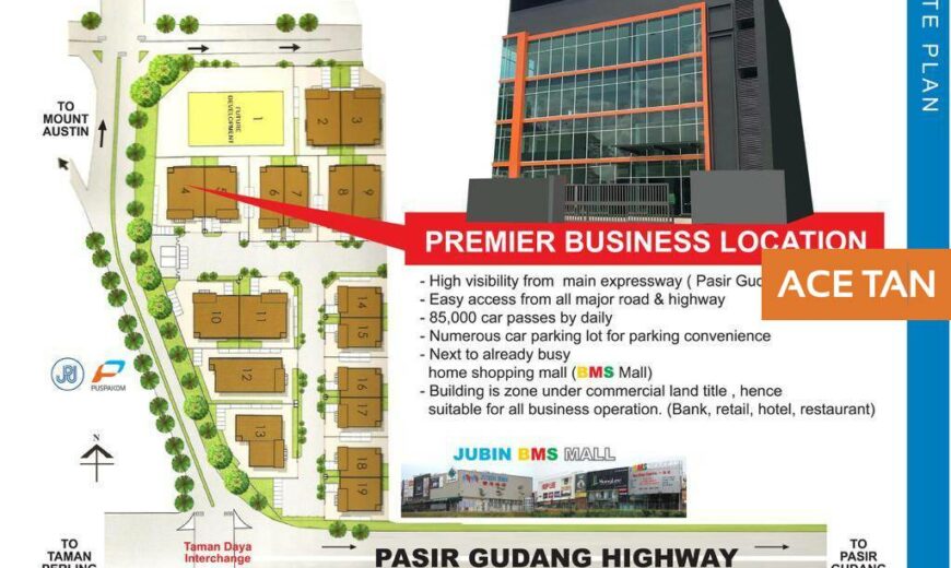 Kawasan Perindustrian Tebrau 3 – Commercial Building – FOR RENT Kawasan Perindustrian Tebrau 3 – Commercial Building – FOR RENT