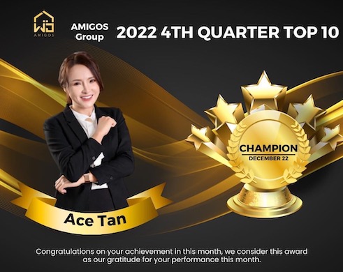 Ace Tan 2022 4th Quarter Performance Champion