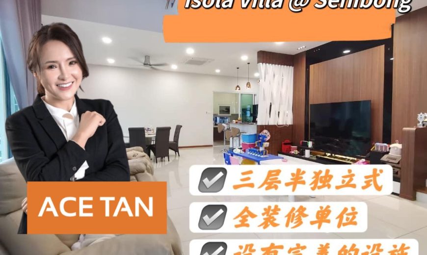 Senibong Cove – 3 Storey Semi Detached House – FOR SALE Senibong Cove – 3 Storey Semi Detached House – FOR SALE