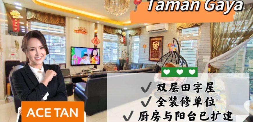 Taman Gaya – 2 Storey Cluster House – FOR SALE Taman Gaya – 2 Storey Cluster House – FOR SALE