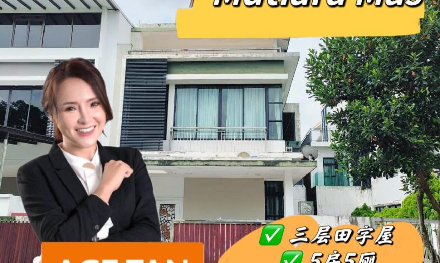 Mutiara Mas – 3 Storey Cluster House – FOR SALE Mutiara Mas – 3 Storey Cluster House – FOR SALE