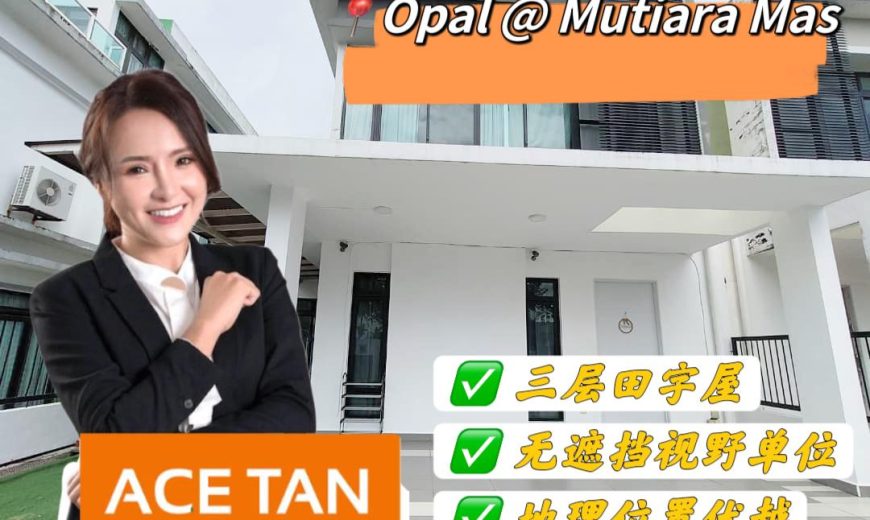 Mutiara Mas – 3 Storey Cluster House – FOR SALE Mutiara Mas – 3 Storey Cluster House – FOR SALE