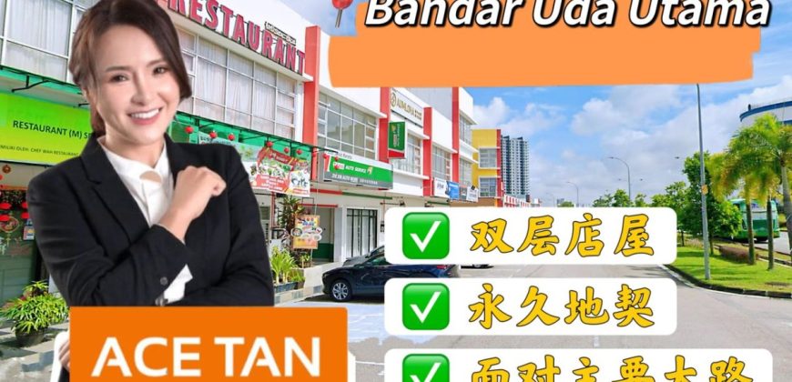 Bandar Uda Utama – 2 Storey Shop Lot – FOR SALE