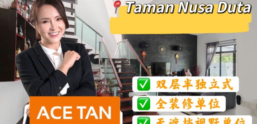 Taman Nusa Duta – 2 Storey Semi Detached House – FOR SALE