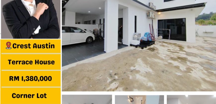 Crest Austin @ Mount Austin – 2 Storey Corner Terrace House – FOR SALE