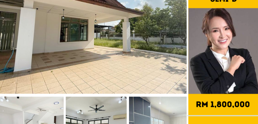 Bukit Indah – 2 Storey Corner Semi Detched House – FOR SALE