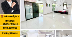 Adda Heights – 2 Storey Corner Cluster House – FOR SALE