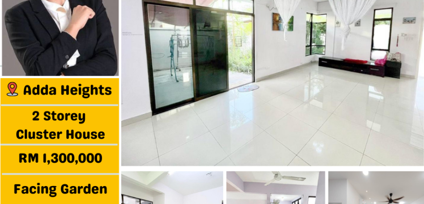 Adda Heights – 2 Storey Corner Cluster House – FOR SALE