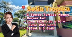 Setia Tropika – 2 Storey Corner Terrace House – FOR SALE Setia Tropika – 2 Storey Corner Terrace House – FOR SALE