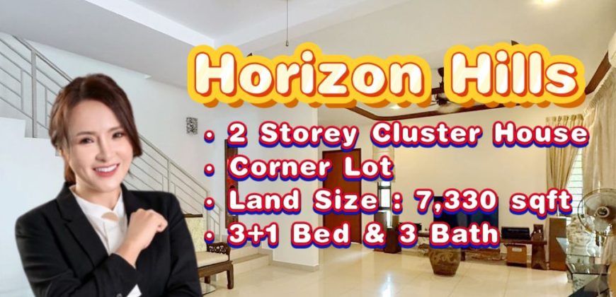 Horizon Hills – 2 Storey Corner Cluster House – FOR SALE