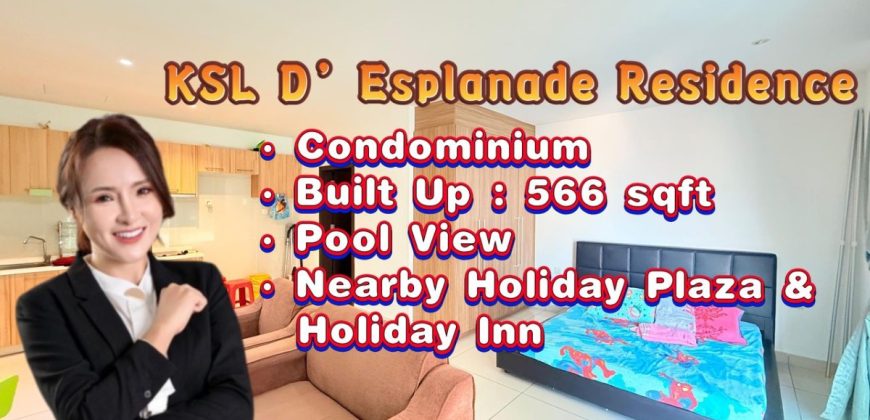 D’Esplanade Residence @ Jb Town – Service Apartment – FOR SALE
