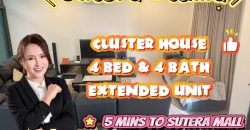 Taman Sutera Utama – 2 Storey Cluster House – FOR SALE