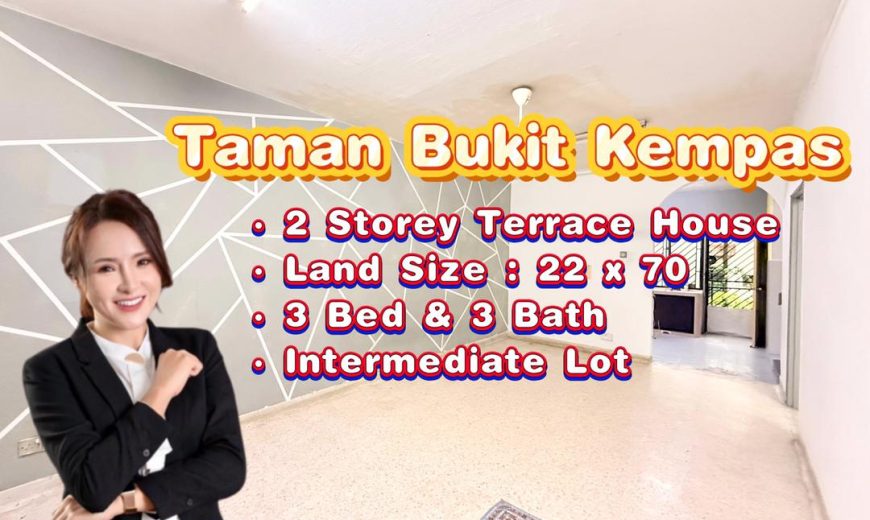 Taman Bukit Kempas – 2 Storey Terrace House – FOR SALE Taman Bukit Kempas – 2 Storey Terrace House – FOR SALE