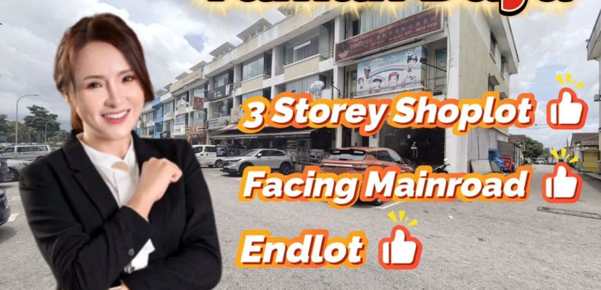 Taman Daya – 3 Storey End Lot Shoplot – FOR SALE