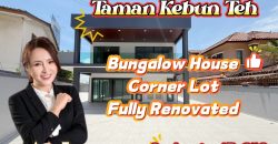 Taman Kebun Teh – 2 Storey Corner Bungalow House – FOR SALE