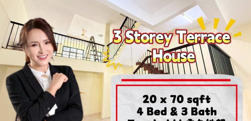 Taman Permata – 3 Storey Terrace House – FOR SALE