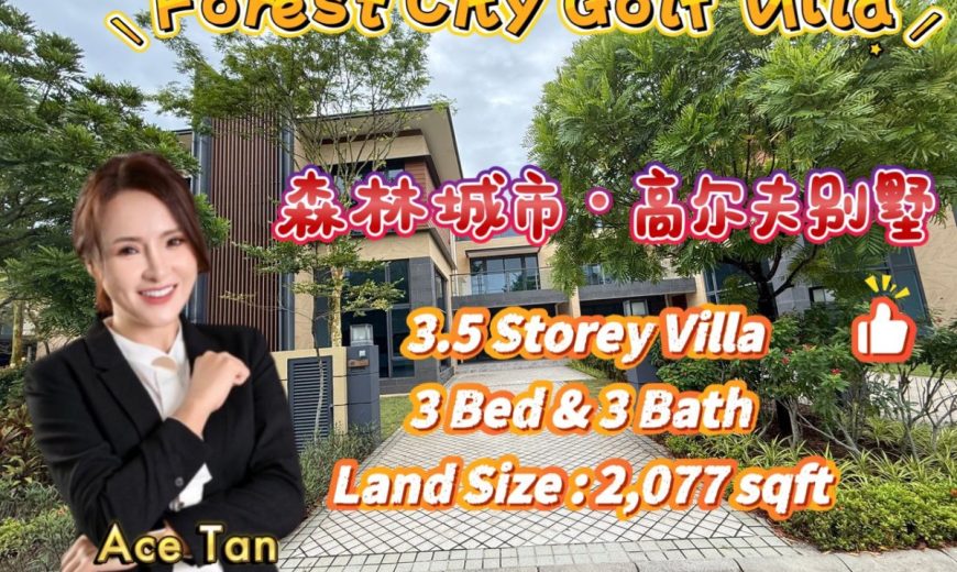 Forest City Golf Villa – 3.5 Storey Villa – FOR SALE Forest City Golf Villa – 3.5 Storey Villa – FOR SALE