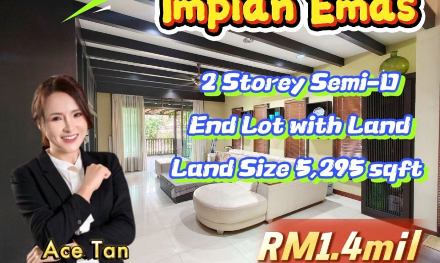 Impian Emas – 2 Storey End Lot Semi Detached House – FOR SALE Impian Emas – 2 Storey End Lot Semi Detached House – FOR SALE
