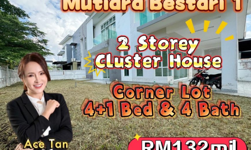 Mutiara Bestari – 2 Storey Corner Cluster House – FOR SALE