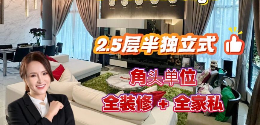 Straits View Residences @ Permas Jaya – 2.5 Storey Corner Semi Detached House – FOR SALE