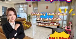 Eco Spring – 2.5 Storey Cluster House – FOR SALE Eco Spring – 2.5 Storey Cluster House – FOR SALE