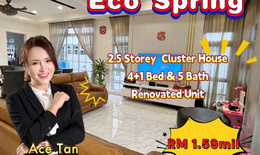 Eco Spring – 2.5 Storey Cluster House – FOR SALE Eco Spring – 2.5 Storey Cluster House – FOR SALE