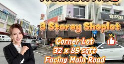 Mutiara Mas – 3 Storey Corner Shop Lot – FOR SALE