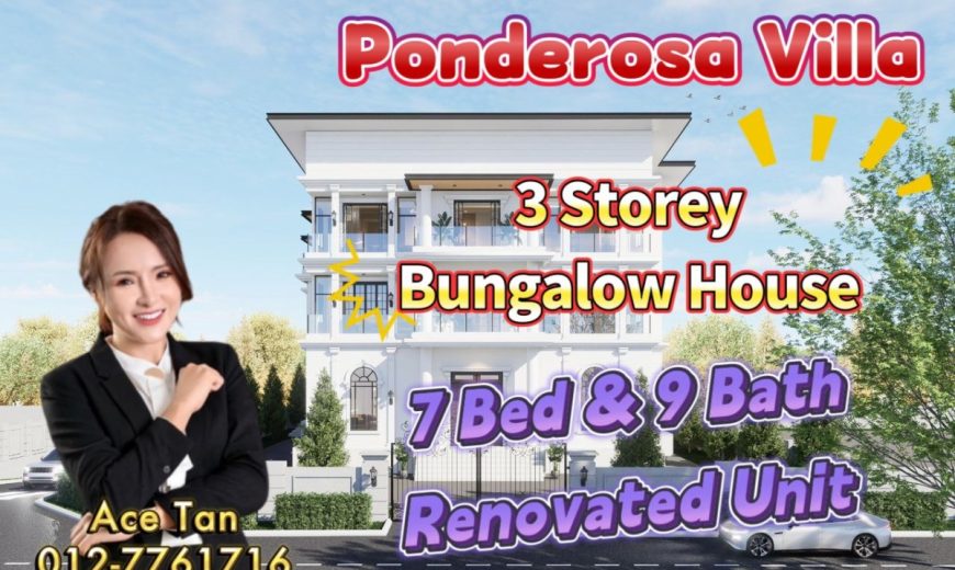 Ponderosa Villa @ Molek – 3 Storey Bungalow House – FOR SALE