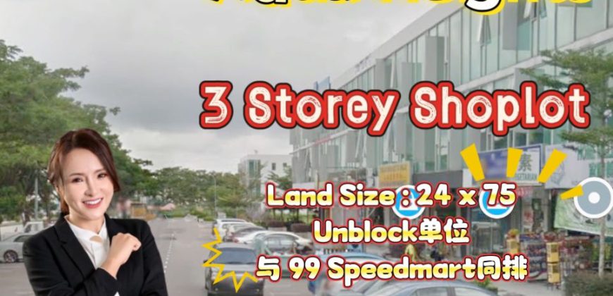 Adda Heights – 3 Storey Shoplot – FOR SALE