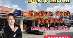 Bukit Indah – Single Storey Medium Cost Shoplot – FOR SALE