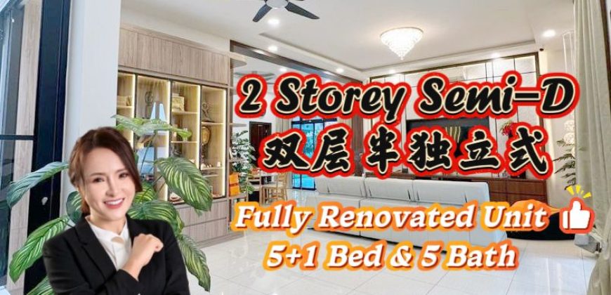 Bukit Indah – 2 Storey Semi Detached House – FOR SALE