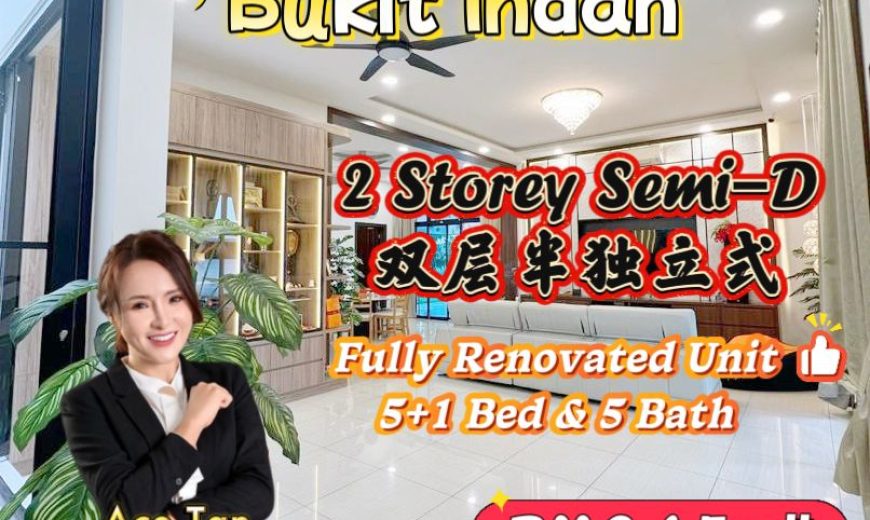 Bukit Indah – 2 Storey Semi Detached House – FOR SALE