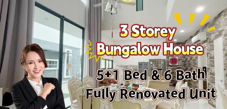 Isola Grandeur @ Senibong Cove – 3 Storey Bungalow House – FOR SALE