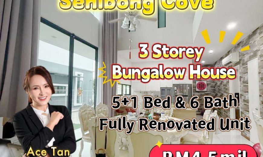 Isola Grandeur @ Senibong Cove – 3 Storey Bungalow House – FOR SALE