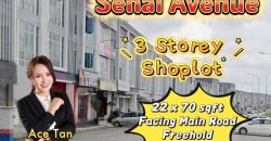 Senai Avenue @ Senai – 3 Storey Shoplot – FOR SALE