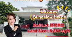 Isola Villa @ Senibong Cove – 3 Storey End Lot Bungalow House – FOR SALE