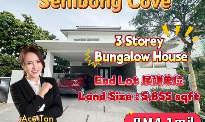 Isola Villa @ Senibong Cove – 3 Storey End Lot Bungalow House – FOR SALE