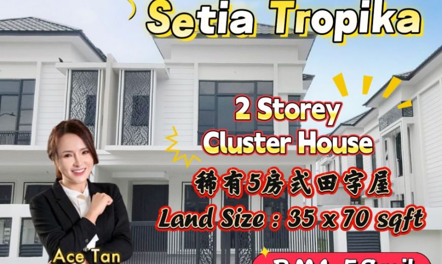 Setia Tropika – 2 Storey Cluster House – FOR SALE