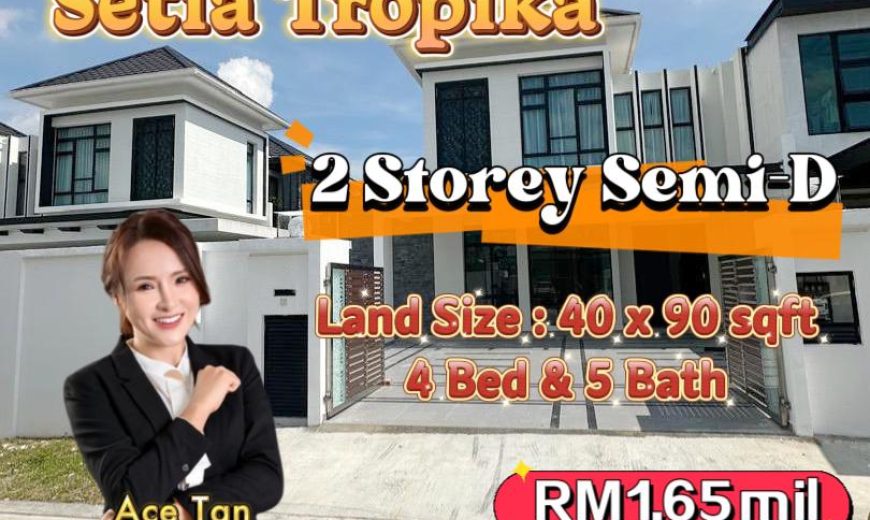 Setia Tropika – 2 Storey Semi Detached House – FOR SALE