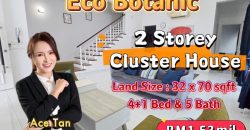 Eco Botanic – 2 Storey Cluster House – FOR SALE