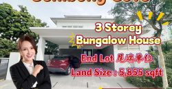 Isola Villa @ Senibong Cove – 3 Storey End Lot Bungalow House – FOR SALE