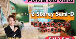 Ponderosa Vista @ Molek – 2 Storey Semi Detached House – FOR SALE