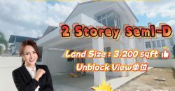 Taman Ponderosa @ Molek – 2 Storey Semi Detached House – FOR SALE