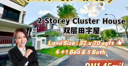 Horizon Hills – 2 Storey Cluster House – FOR SALE