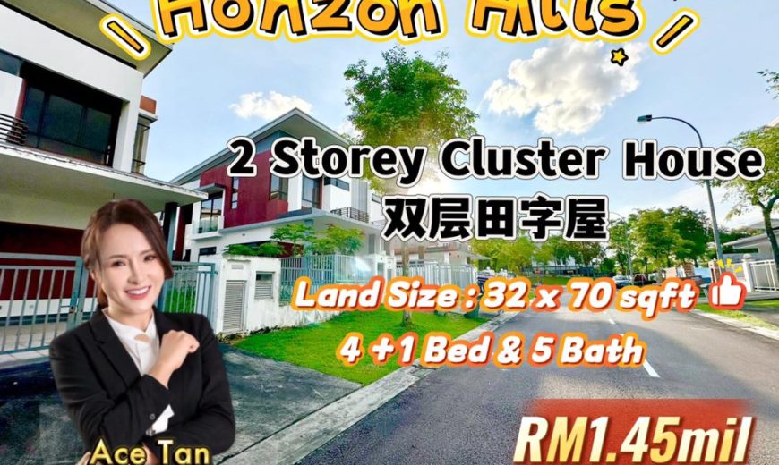 Horizon Hills – 2 Storey Cluster House – FOR SALE