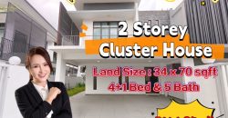 Adda Heights – 2 Storey Cluster House – FOR SALE