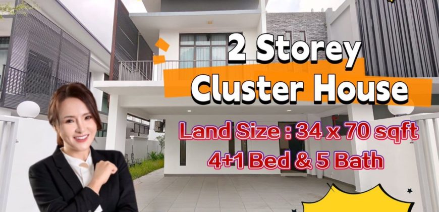 Adda Heights – 2 Storey Cluster House – FOR SALE