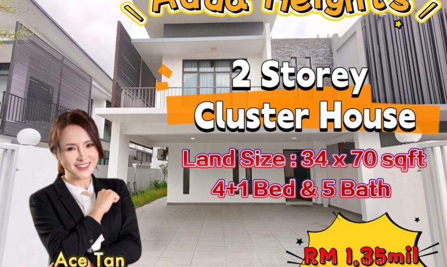 Adda Heights – 2 Storey Cluster House – FOR SALE